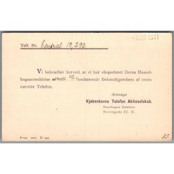 Kj�benhavns Telefon Aktieselskab  - Helsagskort - Brugt