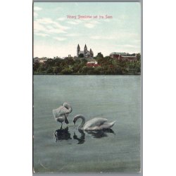 Viborg Domkirke set fra S�en - Postkort - Brugt