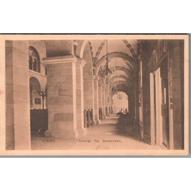 Viborg - Interi�r fra Domkirken - Postkort - Ubrugt