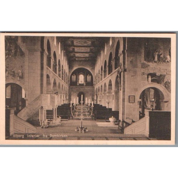 Viborg - Interi�r fra Domkirken - Postkort - Ubrugt
