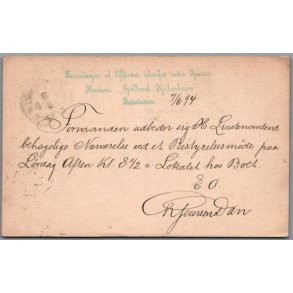 Foreningen af Officerer udenfor aktiv Tjeneste  - Brevkort - Brugt