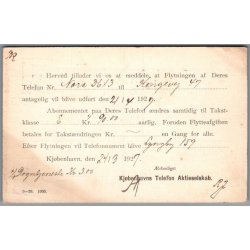 Kj�benhavns Telefon Aktieselskab  - Helsagskort - Brugt