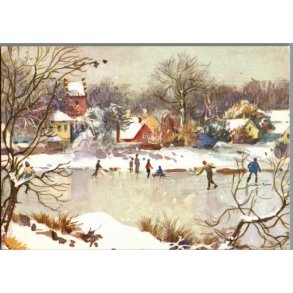 Mathisen, Axel  - Julekort - Brugt