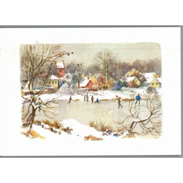 Mathisen, Axel  - Julekort - Brugt