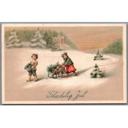 Julemrke 1915 p Postkort