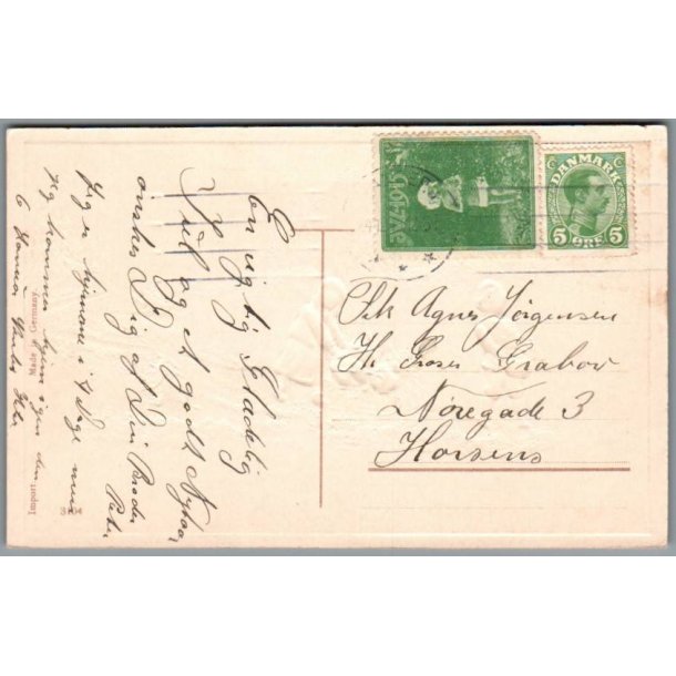 Julemrke 1915 p Postkort