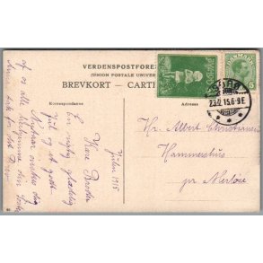 Julemrke 1915 p Postkort