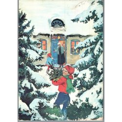 Mathisen, Axel  - Julekort - Brugt