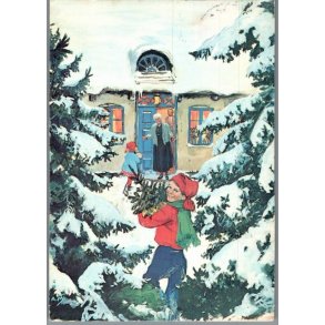 Mathisen, Axel  - Julekort - Brugt