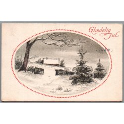 Julemrke 1915 p Postkort