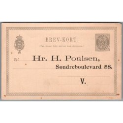 H. Poulsen - S�ndreboulevard 58 - V. - Udbedes : Et Tospands L�s Gulvsand  - Helsagskort u/n - Ubrugt