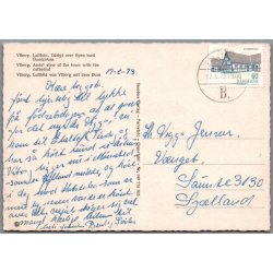 Viborg - Udsigt - Luftfoto -  Postkort - Brugt