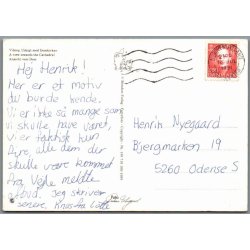 Viborg - Udsigt mod Damkirken -  Postkort - Brugt