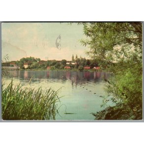 Viborg - Udsigt mod Damkirken -  Postkort - Brugt