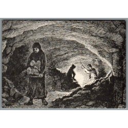 Kove i en Daubjerg Kalkgrube - Postkort - Brugt