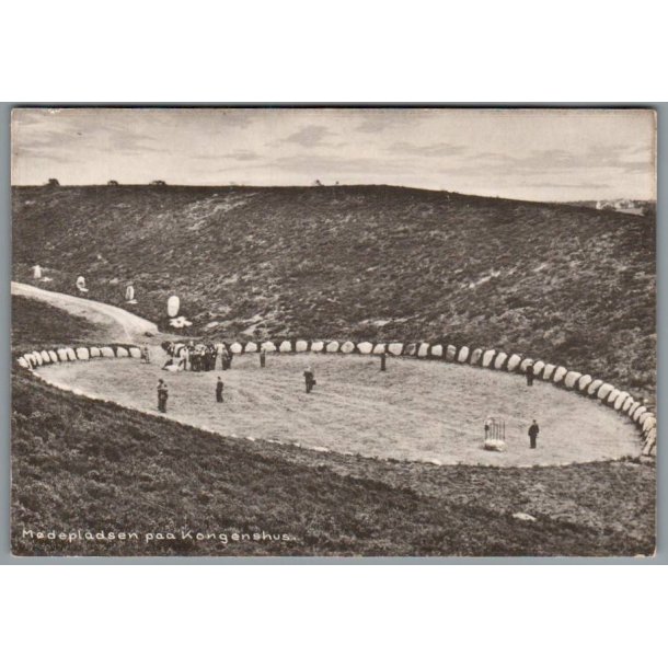 M�depladsen paa Kongenshus - Postkort - Ubrugt