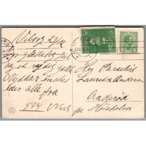 Julemrke 1915 p Postkort