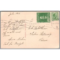 Julemrke 1915 p Postkort