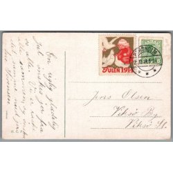 Julemrke 1914 p Postkort