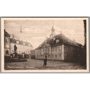 Raadhustorvet - Randers - Postkort - Ubrugt