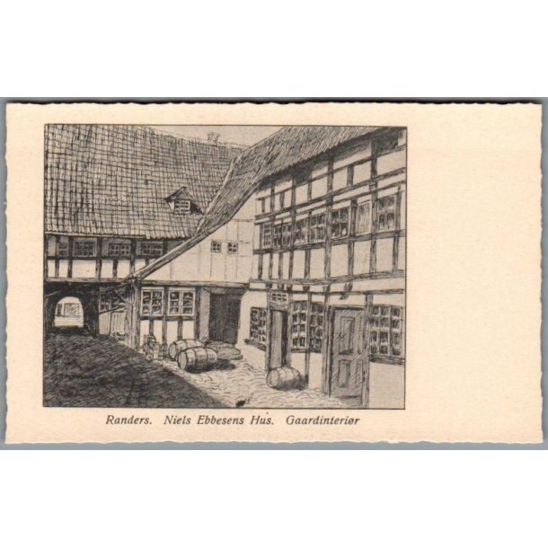 Randers - Niels Ebbesens Hus - Postkort - Ubrugt
