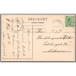 Niels Ebbesens Statue og Handelsbanken - Postkort - Brugt