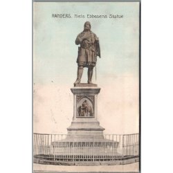 Randers - Niels Ebbesens Statue - Postkort - Brugt
