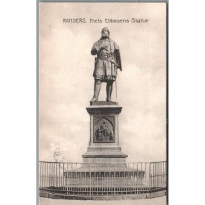Randers - Niels Ebbesens Statue - Postkort - Brugt