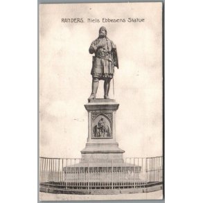 Randers - Niels Ebbesens Statue - Postkort - Brugt