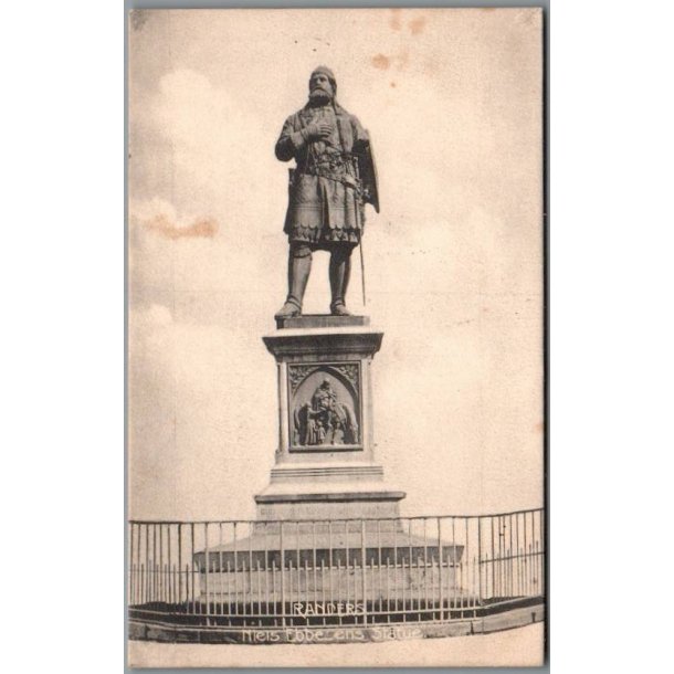 Randers - Niels Ebbesens Statue - Postkort - Brugt