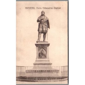 Randers - Niels Ebbesens Statue - Postkort - Brugt