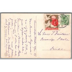 Julemrke 1914 p Postkort