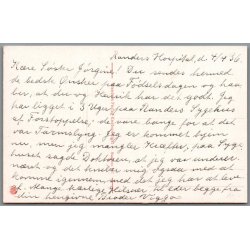 Randers - Niels Ebbesens Statue - Postkort - Ubrugt