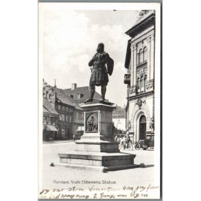 Randers - Niels Ebbesens Statue - Postkort - Brugt