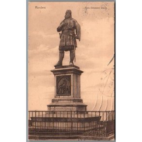 Randers - Niels Ebbesens Statue - Postkort - Brugt