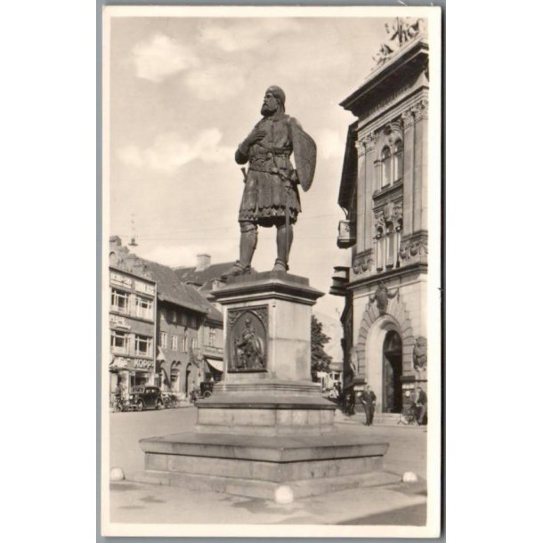Randers - Niels Ebbesens Statue - Postkort - Brugt
