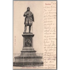 Randers - Niels Ebbesens Statue - Postkort - Brugt