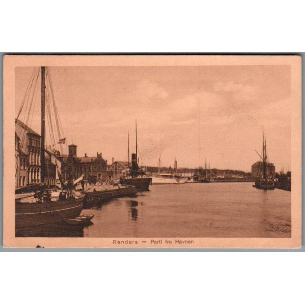 Randers - Parti fra Havnen - Postkort - Brugt