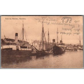 Randers - Parti fra Havnen - Postkort - Brugt