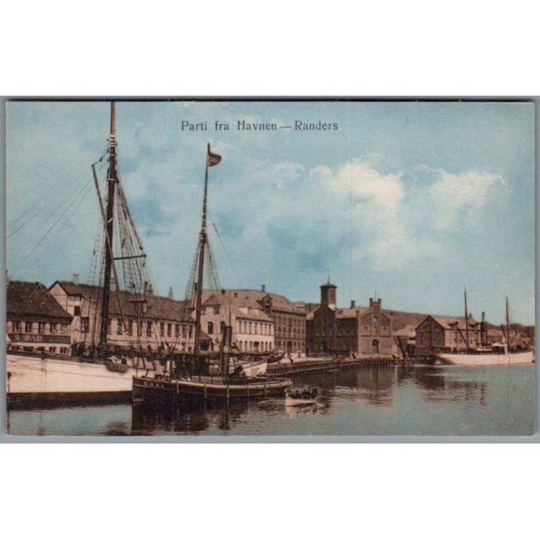Parti fra Havnen - Randers - Postkort - Ubrugt