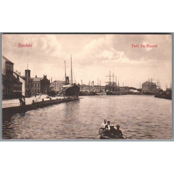 Randers - Parti fra Havnen - Postkort - Ubrugt