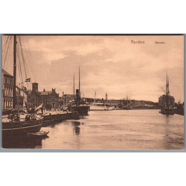 Randers - Havnen - Postkort - Ubrugt