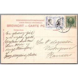 Julemrke 1907 p Postkort - 24 - 12 - 07