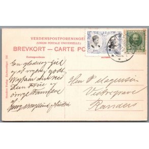 Julemrke 1907 p Postkort - 24 - 12 - 07