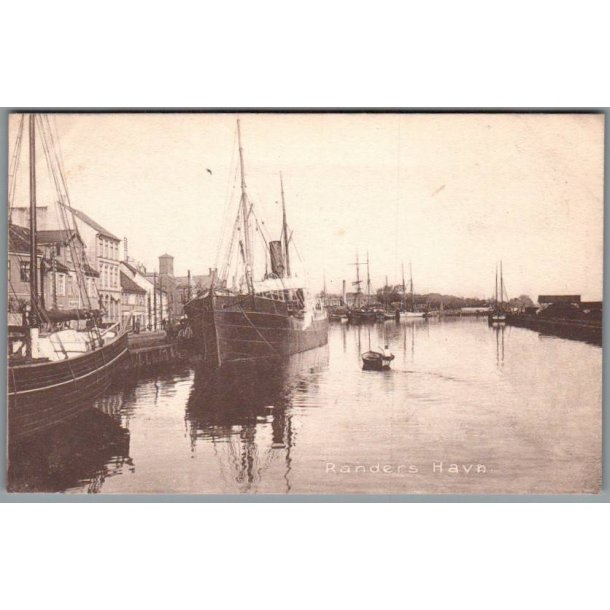 Randers - Havn - Postkort - Ubrugt