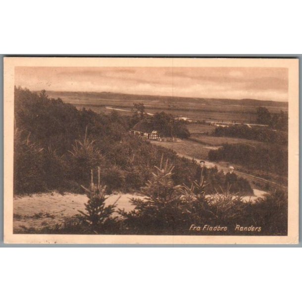 Fra Fladbro - Randers - Postkort - Brugt