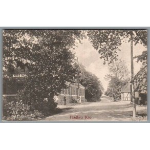 Fladbro Kro - Postkort - Brugt