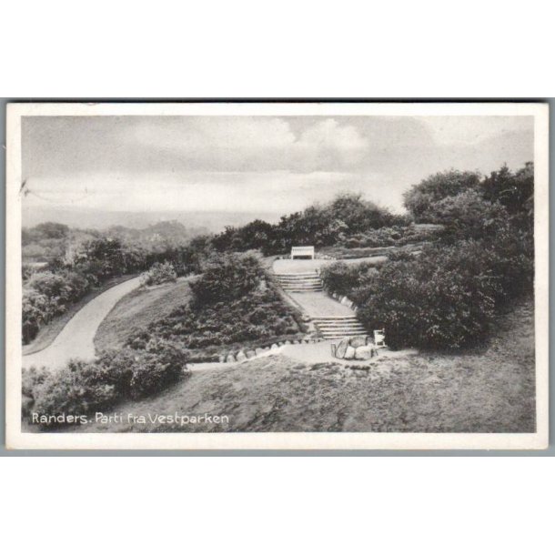 Randers - Parti fra Vestparken - Postkort - Brugt