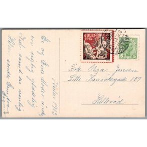 Julemrke 1913 p Postkort