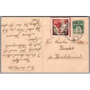 Julemrke 1913 p Postkort